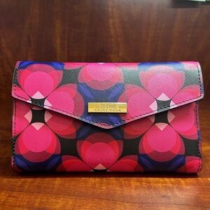 Trina Turk Pink and Blue Geometric Crossbody NEW